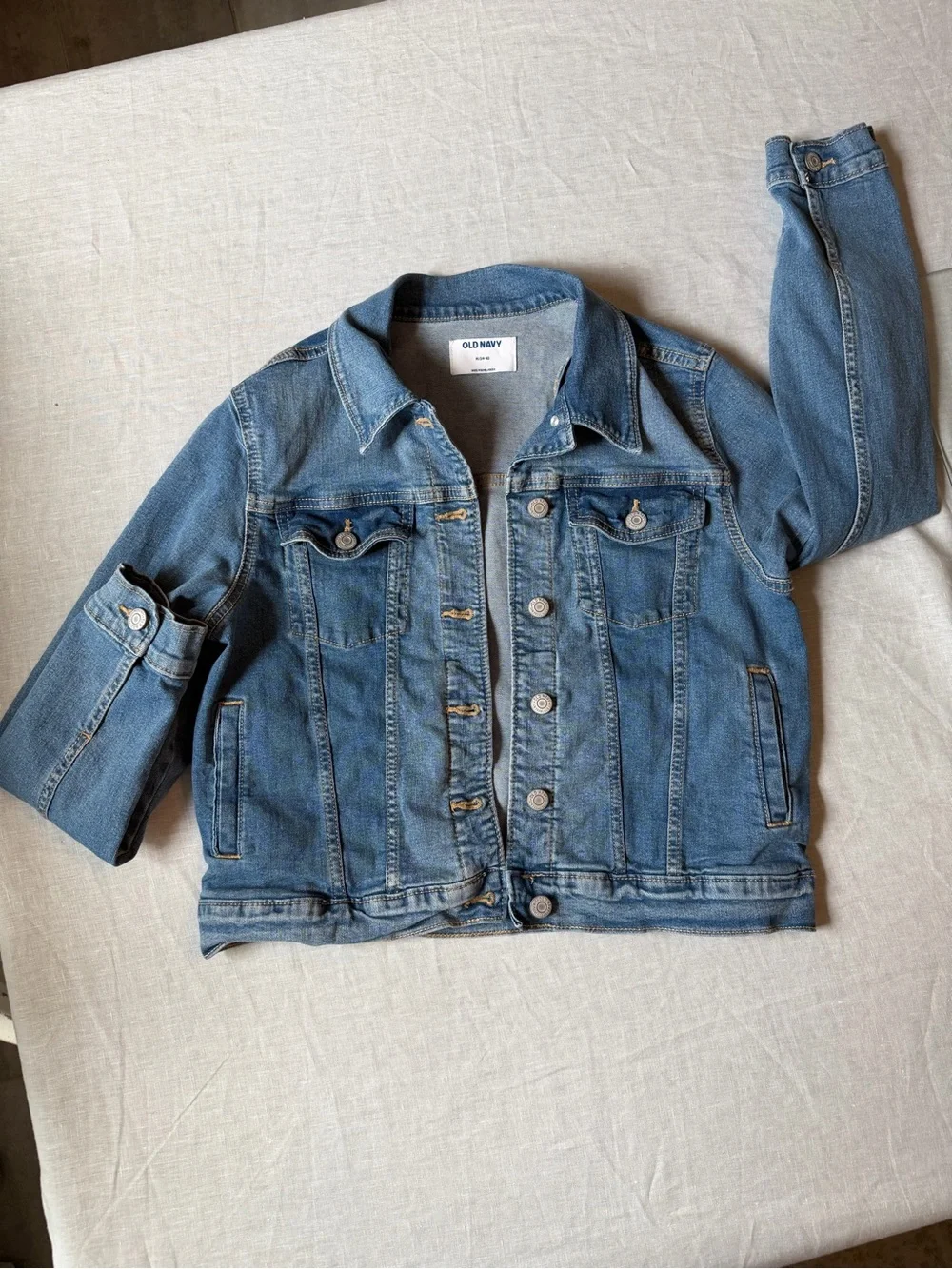 Old Navy Light Blue Kids Denim Jean Jacket - Picture 2 of 4